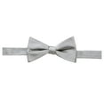 thumbnail image 1 of Countess Mara Mens Solid Self-tied Bow Tie, Grey, One Size, 1 of 1