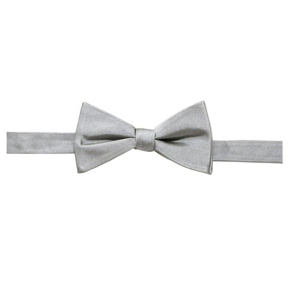 Countess Mara Mens Solid Self-tied Bow Tie, Grey, One Size