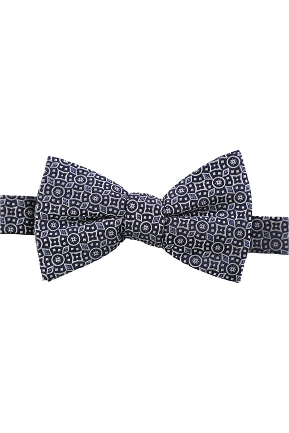 Mens Watson Text Paisley Self-tied Bow Tie, Blue, One Size