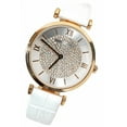 thumbnail image 1 of Countess Luxury Women’s Watch – 32mm White Leather Strap, Rose Gold-Tone Stainless Steel, Elegant Design, 1 of 6