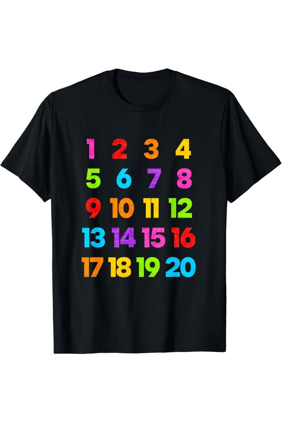 Counting 1-10 Learn to Count Number School Kids Teacher T-Shirt