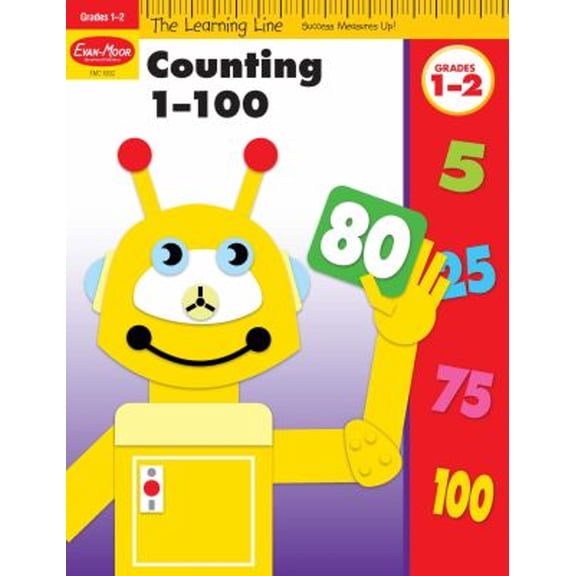 Pre-Owned Learning Line: Counting 1-100, Grade 1 - 2 Workbook (Paperback) 159673194X 9781596731943