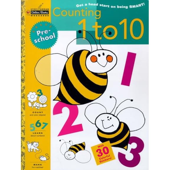 Pre-Owned Counting 1 to 10: Get a Head Start on Being Smart, 9780307235626, 0307235629, Paperback, Workbook ed. edition
