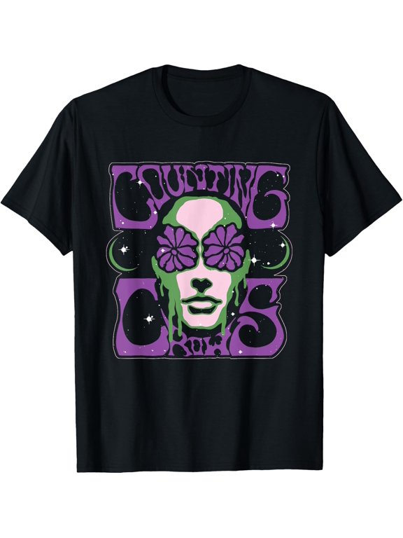 Counting Crows Flower Eyes Graphic T-Shirt Size S-5XL