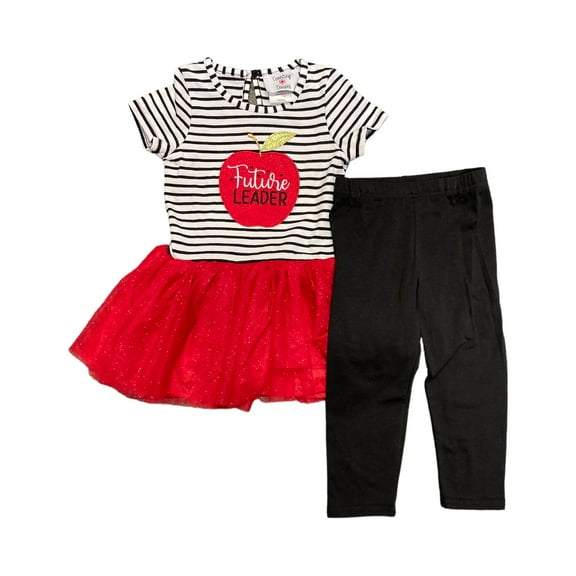 Counting Daisies Girl's Future Leader 2-Piece Tunic Tutu & Legging Set (2T)