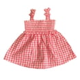 thumbnail image 1 of Counting Daisies Toddler Girl's Smocked Tank Summer Woven Dress, S920164 (Pink Gingham, 4T), 1 of 2