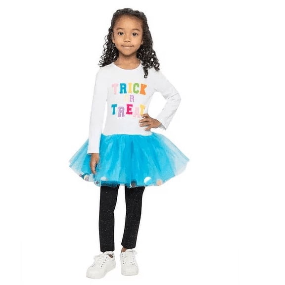 Counting Daisies Toddler & Girls 2-Piece Halloween Tutu Set 3T