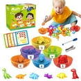 thumbnail image 1 of Counting Dinosaurs Toys, Learning Toys for 3 4 5 6 Years Old Boys Girls, Toddler Preschool Sensory Early Educational Toys Ages 2-4, 5-7, 1 of 6