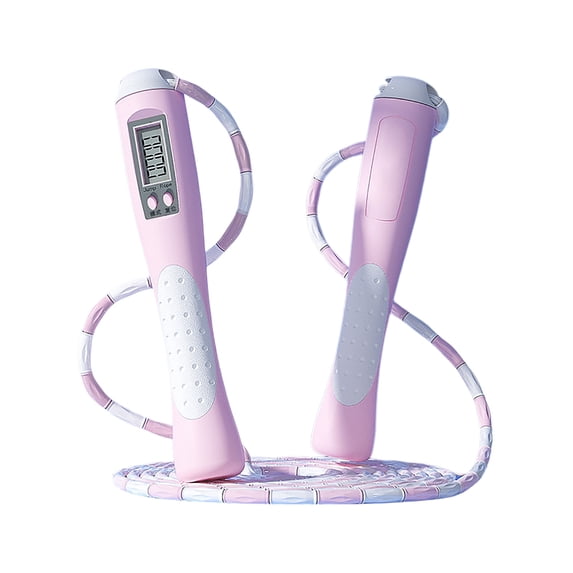Counting Jump Rope with Digital Counter and Timer Smart Skipping Rope with LED Display Workout Jump Rope Adjustable for Fitness Home Gym Exercise Cardio Burn Calories Durable Lightweight