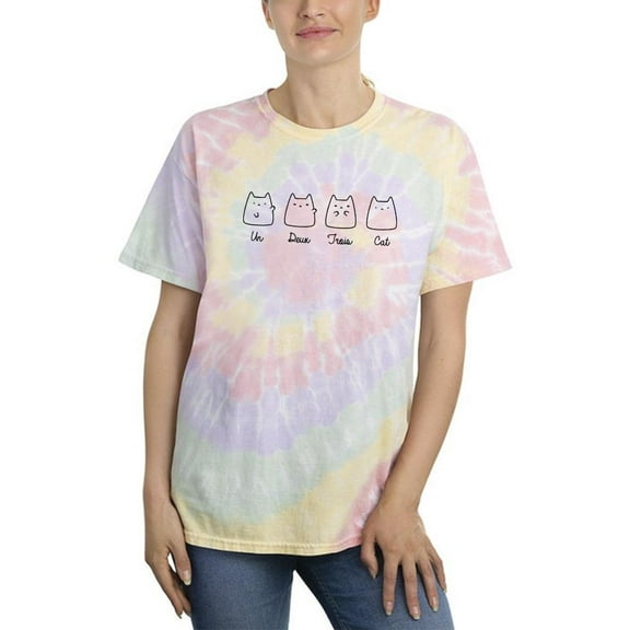 Counting Kittens Tie Dye Spiral Women -Smartprints Designs, Female Large