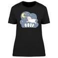 thumbnail image 1 of Counting Sheeps, Cute Cartoon T-Shirt Women -Image by Shutterstock, Female x-Large, 1 of 2
