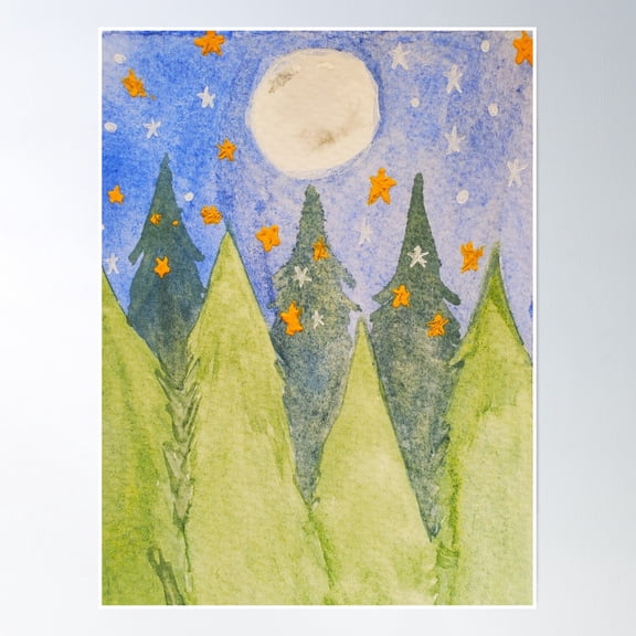 Counting Stars Poster Wall Art, Modern Wall Decor, 8x12 UNFRAMED