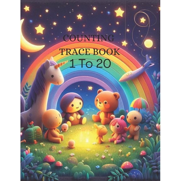 Counting Trace Book for kids 2-6 ages, (Paperback)