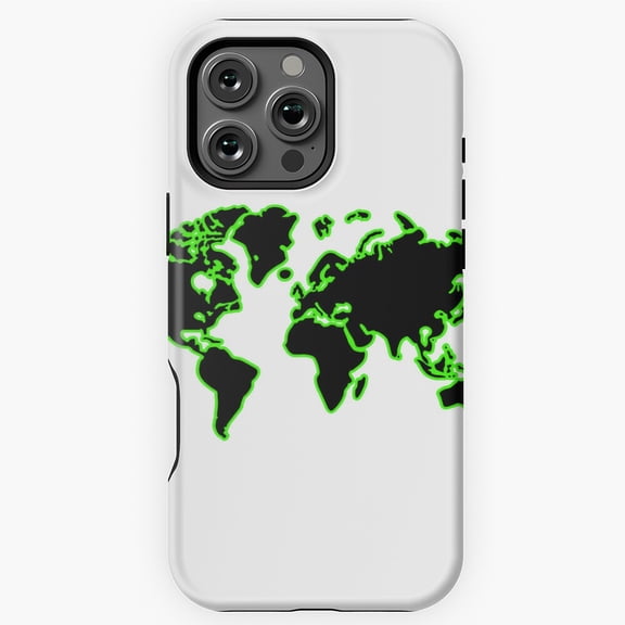 Countries Around The World Map Phone Case for iPhone 16 15 14 13 12 11 Pro Max
