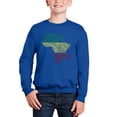 thumbnail image 1 of Countries In Africa - Boy's Word Art Crewneck Sweatshirt, 1 of 3