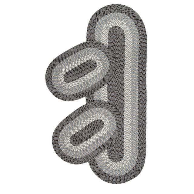 Better Trends 3 Piece Braided Rug Set, 100% Polypropylene Indoor Area ...