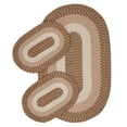 thumbnail image 1 of Better Trends 3 Piece Braided Rug Set, 100% Polypropylene Indoor Area Rugs Durable & Reversible, Country Collection - Straw Stripe, 1 of 6