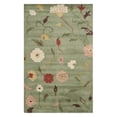 thumbnail image 1 of Country & Floral Rug - Jardin Wool Pile -Sage/Multi Style-B-Color:Sage/Multi,Design:Country & Floral,Shape:Small Rectangle,Size:6'L x 4'W, 1 of 3