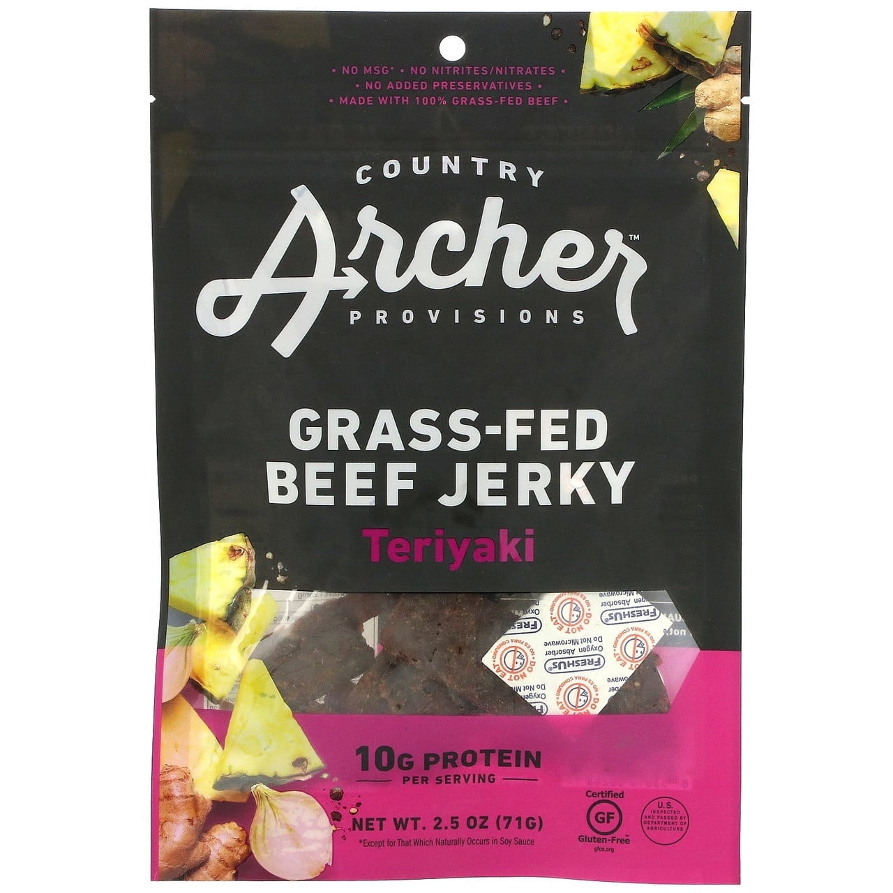 Country Archer - All Natural Beef Jerky Teriyaki - 2.5 oz