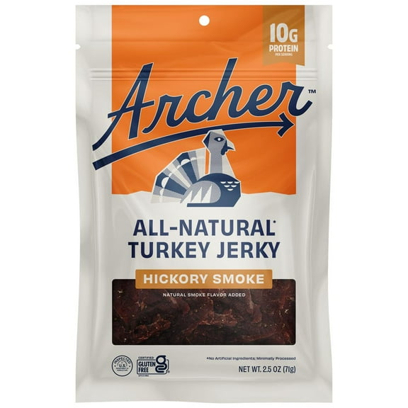 Country Archer - All Natural Turkey Jerky Hickory Smoke - 2.5 oz.