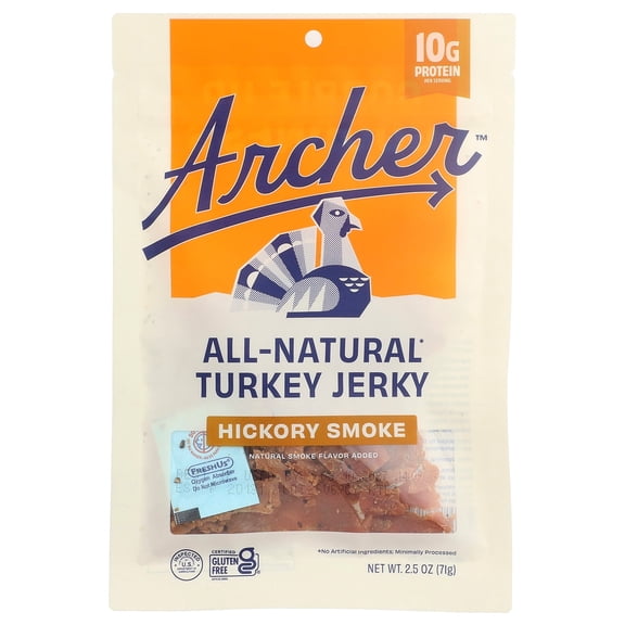 Country Archer - All Natural Turkey Jerky Hickory Smoke - 2.5 oz.