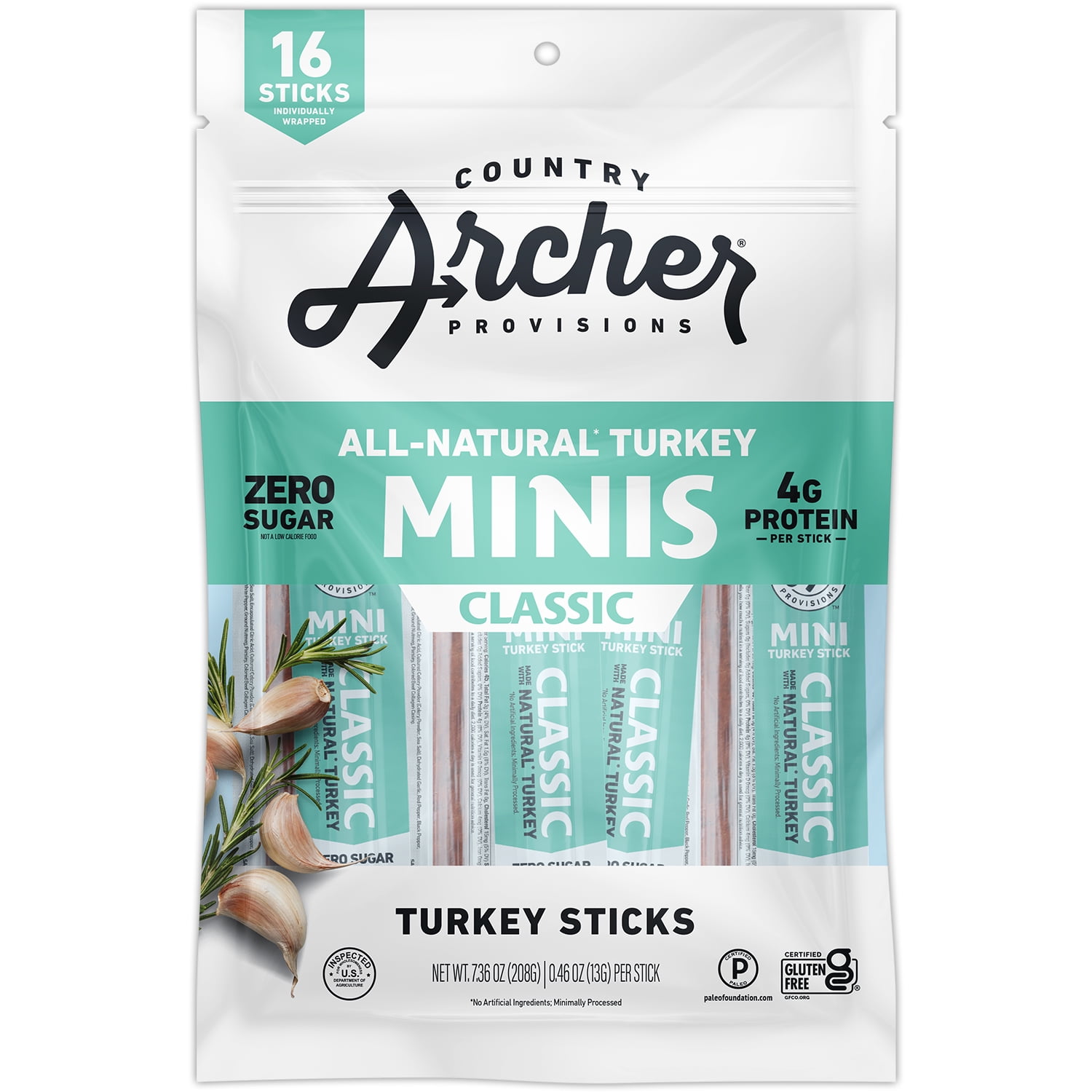 Country Archer Classic Turkey Mini Sticks 0.5oz 16 Count Bag