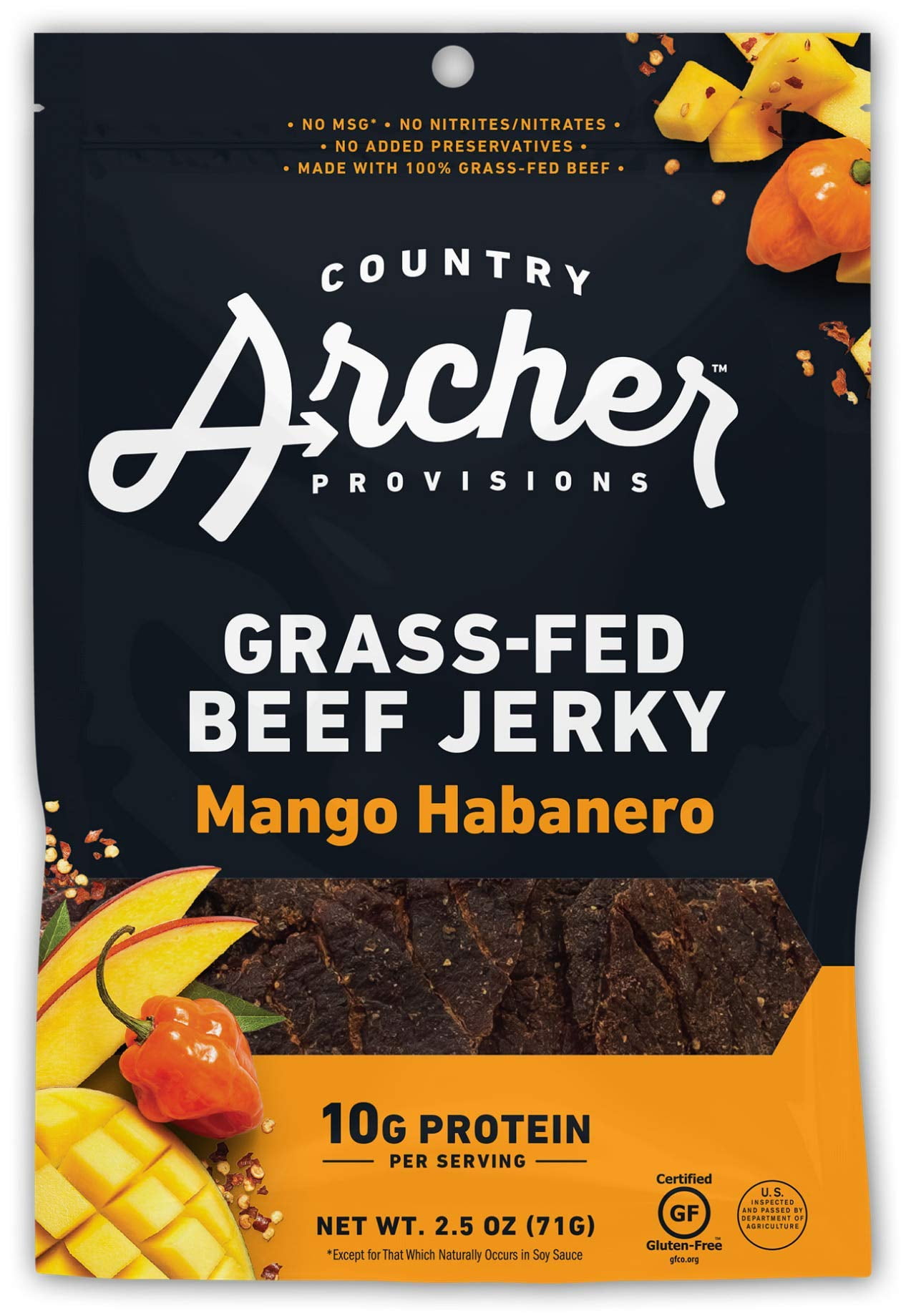 Country Archer GrassFed Beef AIF4 Jerky Beef Jerky Snack Beef Jerky