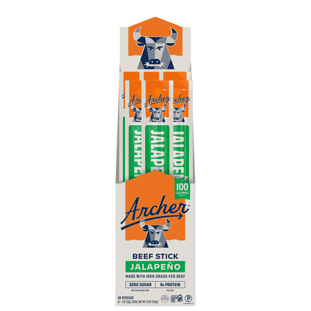 Archer Jalapeno Beef Sticks - 18ct