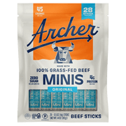 Country Archer Mini Beef Sticks Original Grass-Fed 28 Count