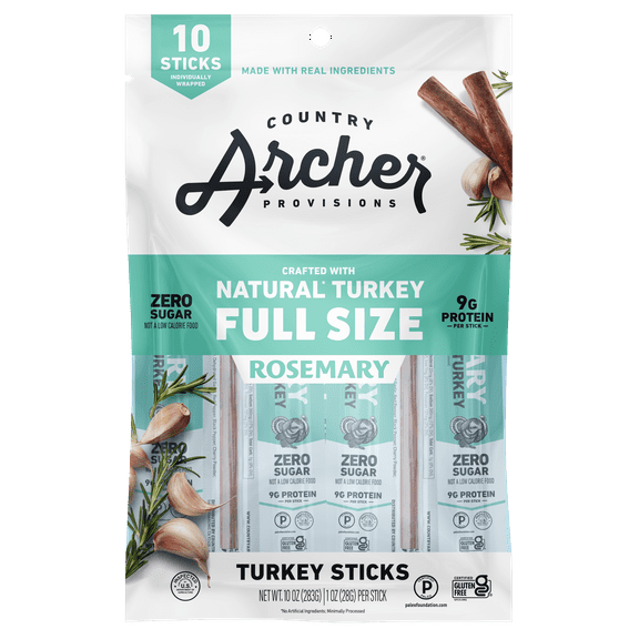 Archer Rosemary Turkey Full Size Sticks 1oz 10 Count Bag