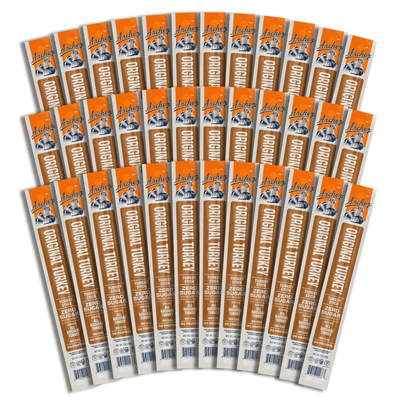 Archer Stick 100% Natural Turkey, Gluten Free, Rosemary Turkey, 36 Count