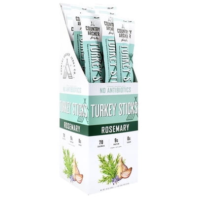 Country Archer Original Turkey Jerky Sticks, 1 oz, 18 Count, High Protein, Gluten Free, Keto Friendly