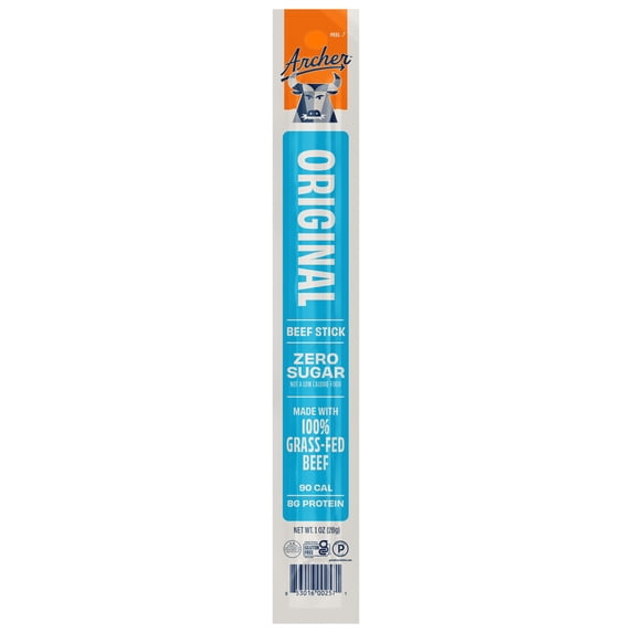 Archer Original Beef Jerky Stick, 8g Protein, Zero Sugar, 1 oz