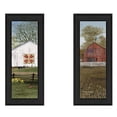 thumbnail image 1 of Trendy Decor 4U Country Bams Framed Wall Art With Multi Finish V174-405, 1 of 3