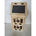 Country Barn Amish Made Unfinished Pine 2 Door Vegetable Box with Bread