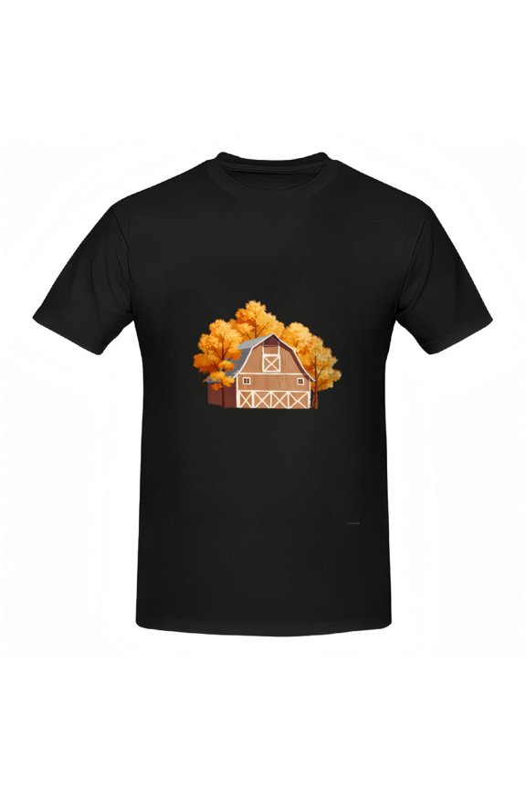Country Barn Graphic Tee - Fall Farmhouse Style