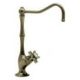 thumbnail image 1 of Country Bath One Handle Single Hole Bar Faucet with Column Spout and Mini Lever Handle, Tuscan Brass, 1 of 2