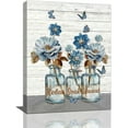 Country Bathroom Wall Art Farmhouse Flower Bathroom Wall Decor Rustic