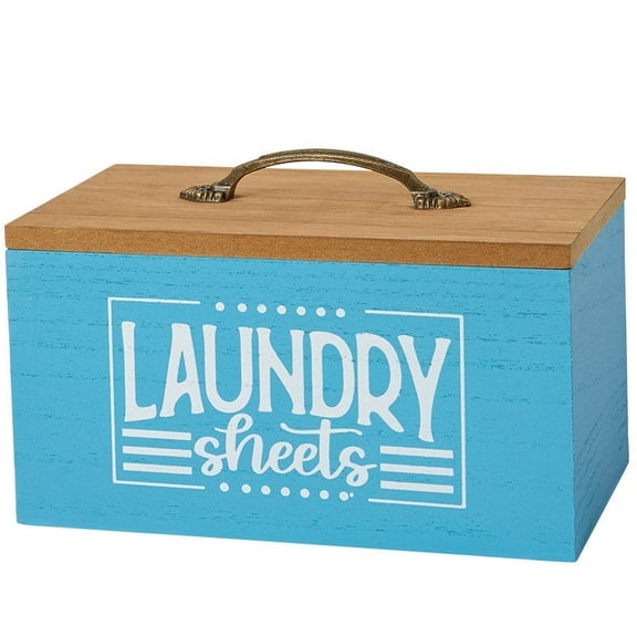 Country Blue Laundry Room - Bag, Lint Bin, Magnets, Sheet Bin, or Wall Sign