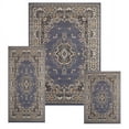 thumbnail image 1 of Country Blue Traditional Oriental 3PC Rug Set - Area Rug (5' x 7'), Runner (2' x 5'), Accent Mat (2' x 3), 1 of 2
