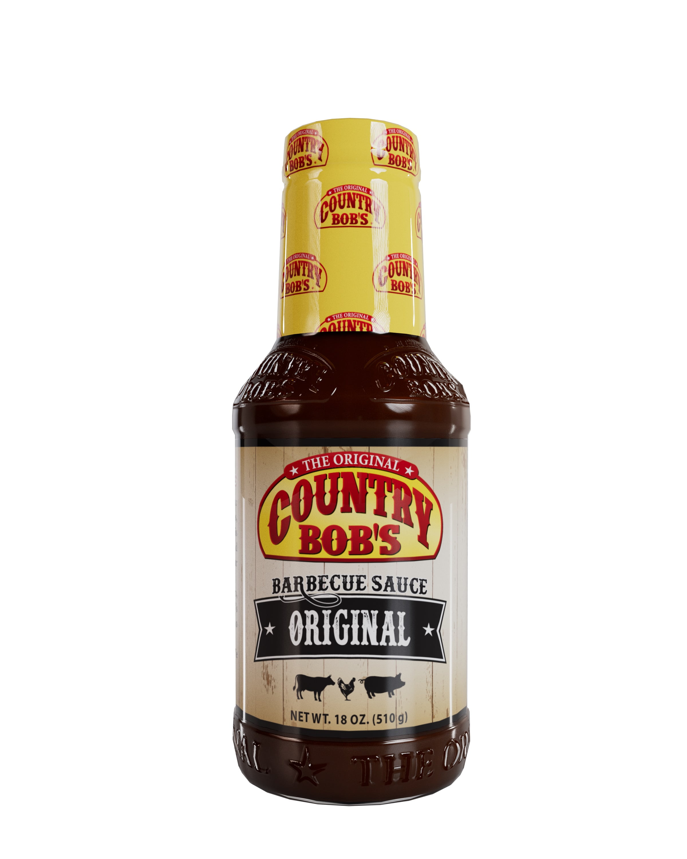 Country Bob's Original Barbecue Sauce, Mild BBQ Sauce, 18 fl oz