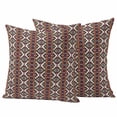 thumbnail image 1 of Country Boho Outdoor Waterproof Pillow Covers, Vintage Farmhouse Traditional Pattern Decorative Square Throw Pillowcase Sofa Cushion Sham for Patio/Couch/Chair, 24"x24" 2 Pack, 1 of 8