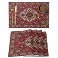 thumbnail image 1 of Country Boho Placemats Set of 8, Farmhouse Ethnic Abstract Nation Aesthetic Placemats for Dining Table, Place Mats for Kitchen Tabletop, Waterproof Wipeable Dining Table Mats Set, 1 of 9