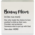thumbnail image 1 of Country Bonus Mom Definition Wood Box Sign Bonus Mom Wooden Box Sign Decorative Sign Block Plaque For Home Desk Table Shelf Decor 5x5, 1 of 5