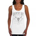 thumbnail image 1 of Country Boy Do No Harm Take No Bull Women's Tank Top Vintage Skull Western Boho Cow American Original USA Country, 1 of 7
