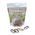 Brook Shoping Design Country Brook Design® 1 1/2 Inch Brushed Brass Heavy Welded Rectangle ...