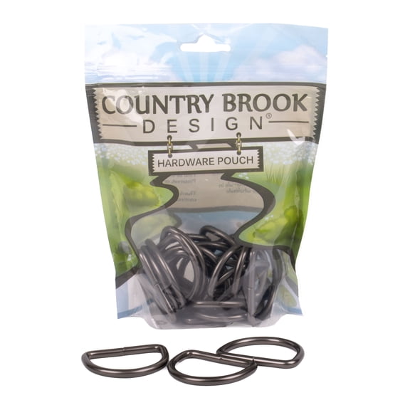 Country Brook Design® 1 1/2 Inch Gunmetal Heavy Welded D-Rings, 10 Pack