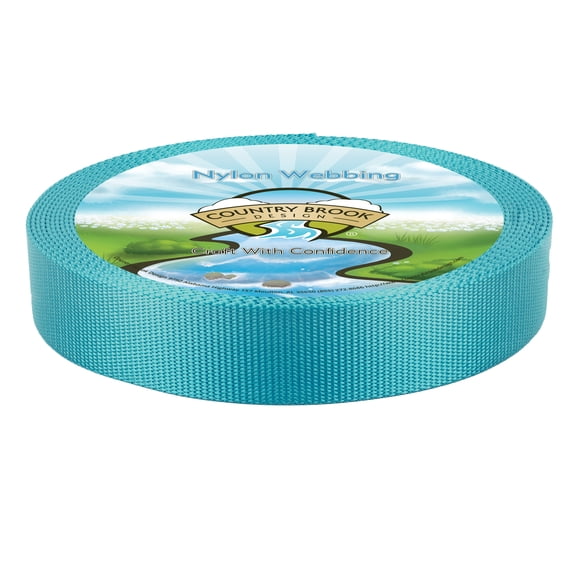 Country Brook Design® 1 1/2 Inch Ice Blue Heavy Duty Nylon Webbing, 5 Yards