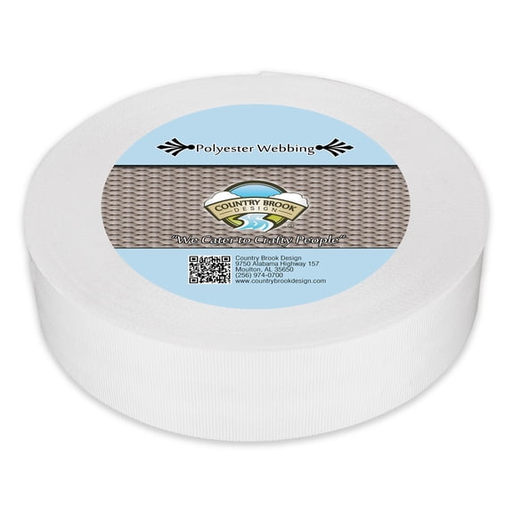 Country Brook Design® 1 1/2 inch Printable Heat Set Grosgrain Ribbon, 10 Yards
