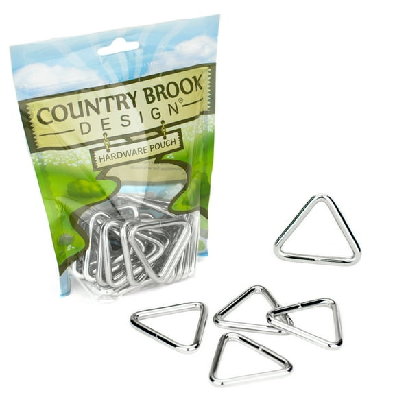 Country Brook Design® 1 1/2 inch Welded Triangle Rings, 50 Pack
